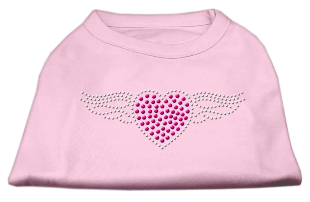 Aviator Rhinestone Shirt Light Pink XS (8)