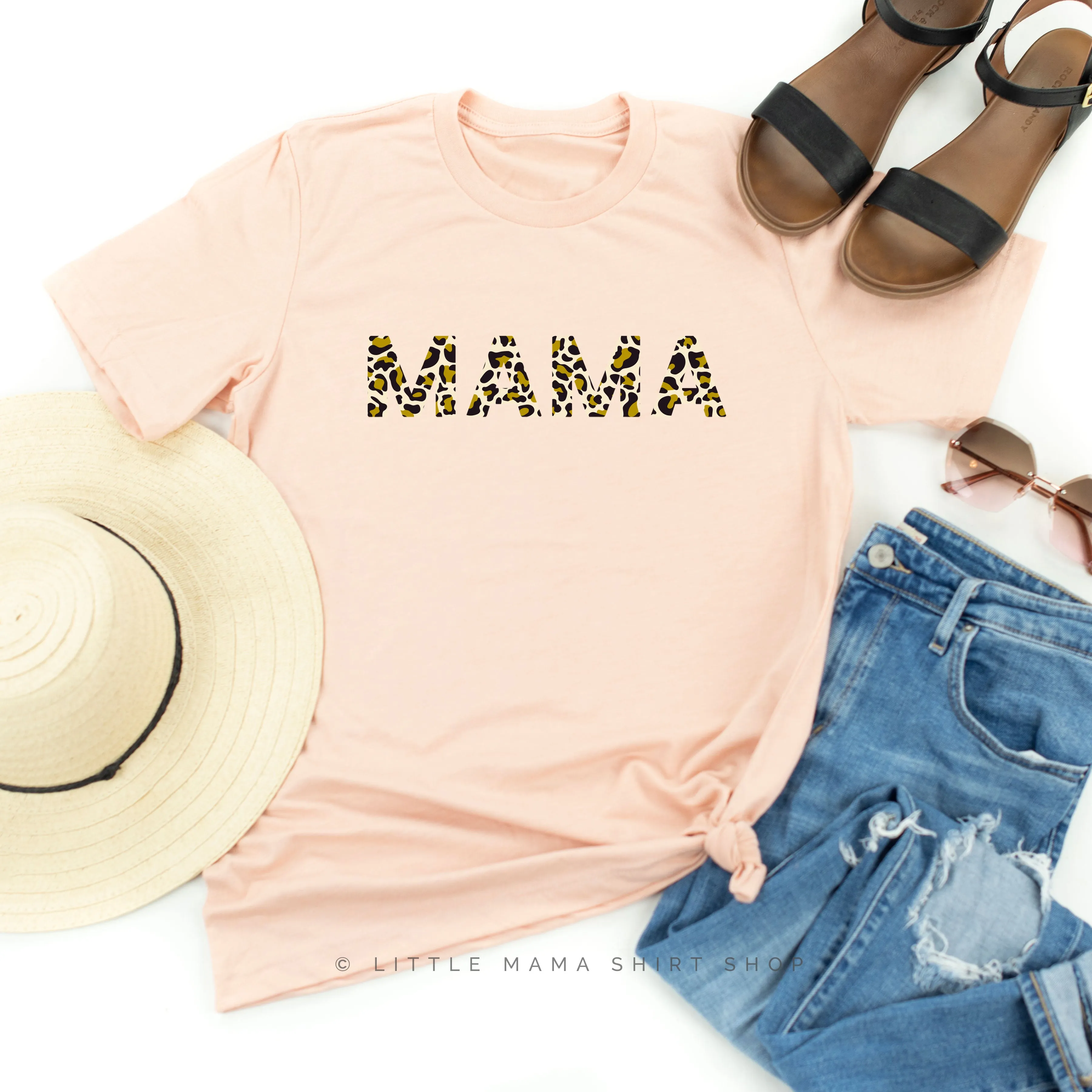 Mama - Leopard Design - Unisex Tee