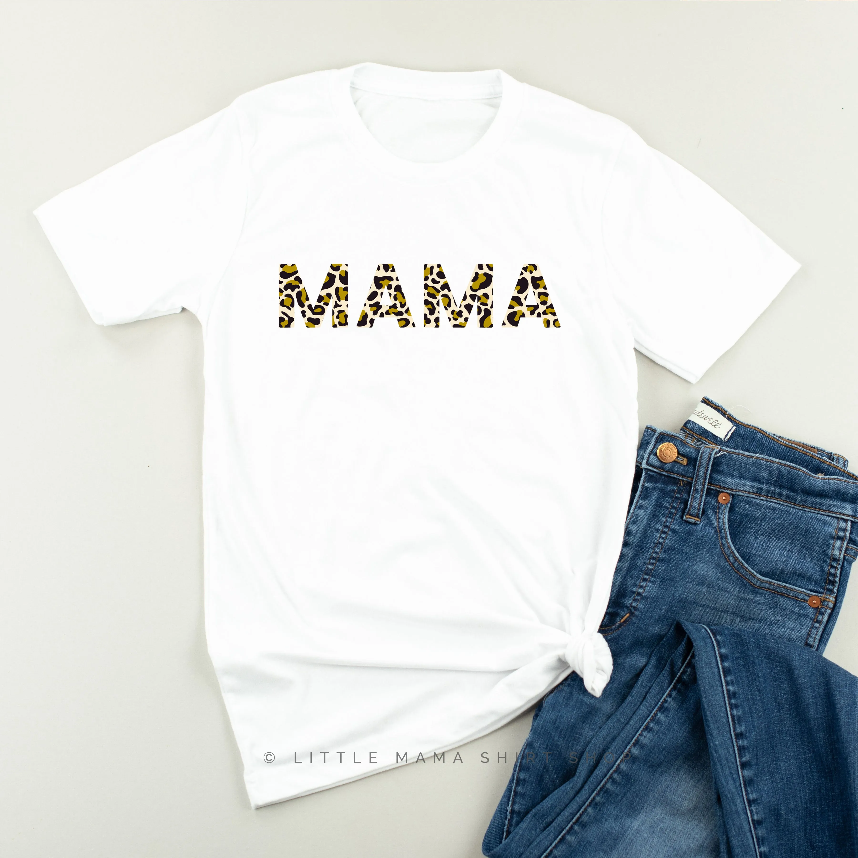 Mama - Leopard Design - Unisex Tee