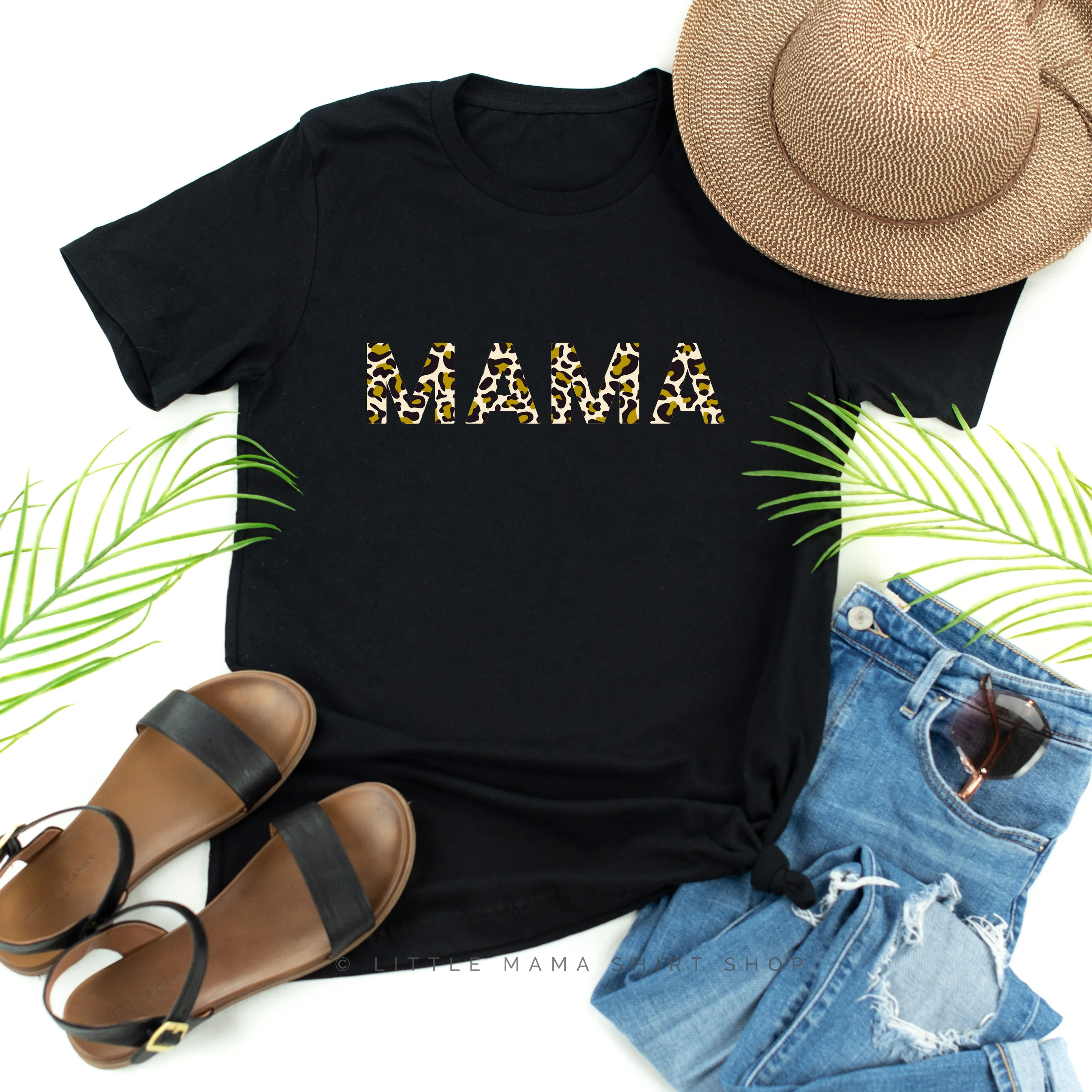 Mama - Leopard Design - Unisex Tee
